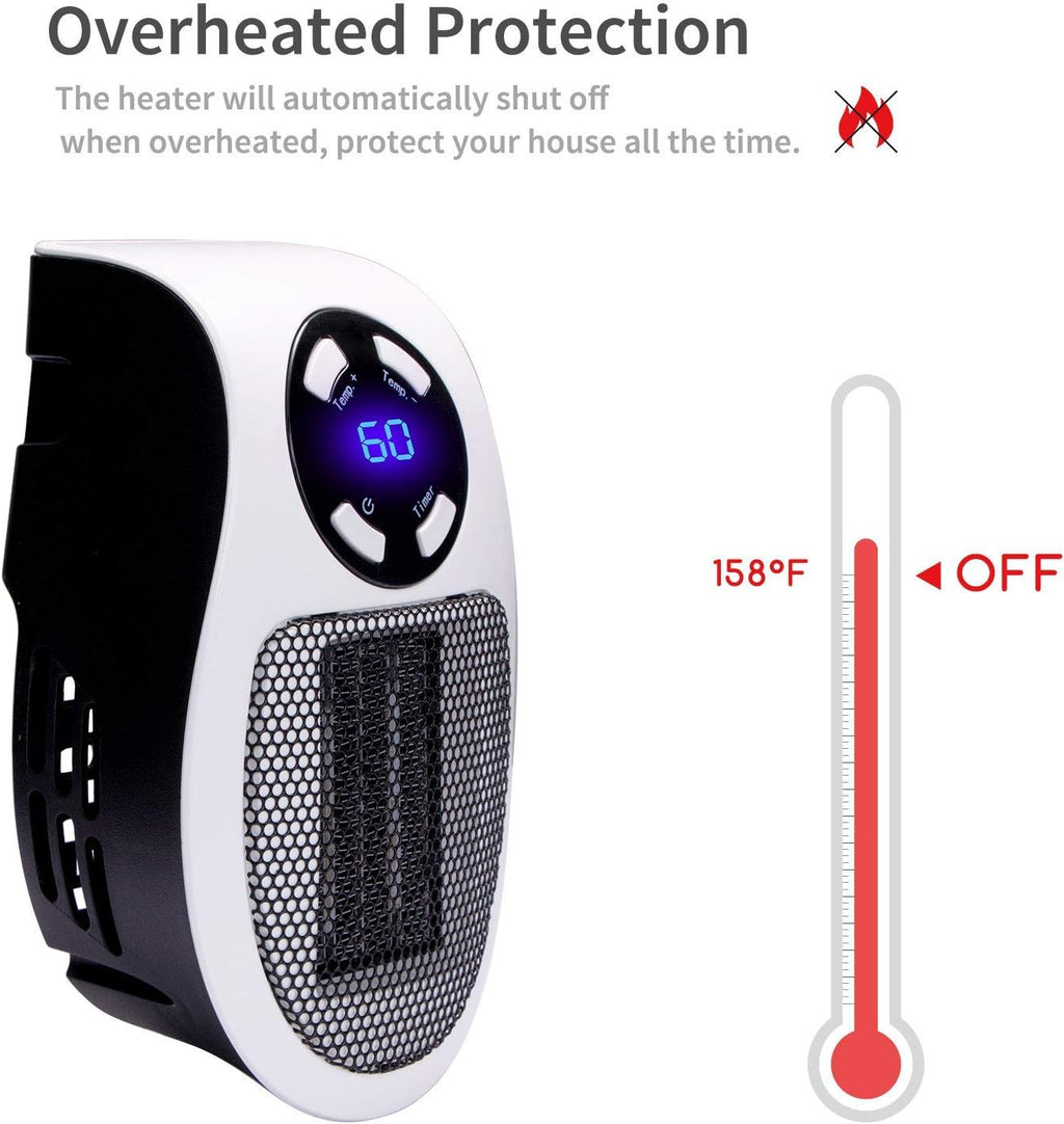 Programmable Plug-In Space Heater – 450W