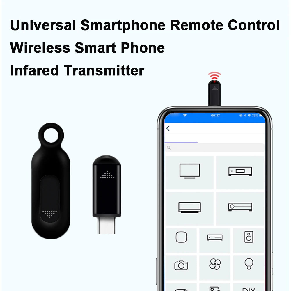 Universal IR Remote Control Adapter for iPhone & Android