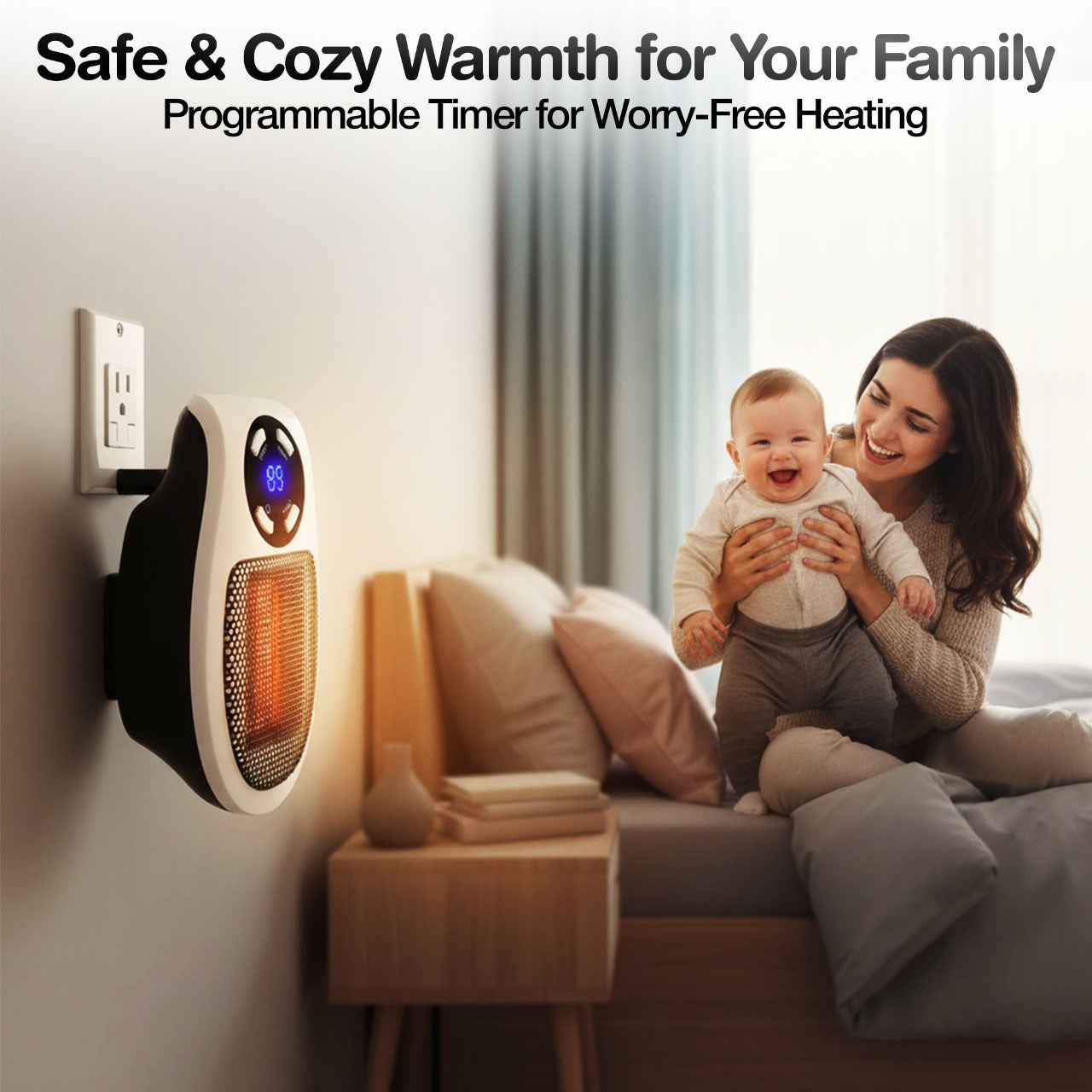 Programmable Plug-In Space Heater – 450W