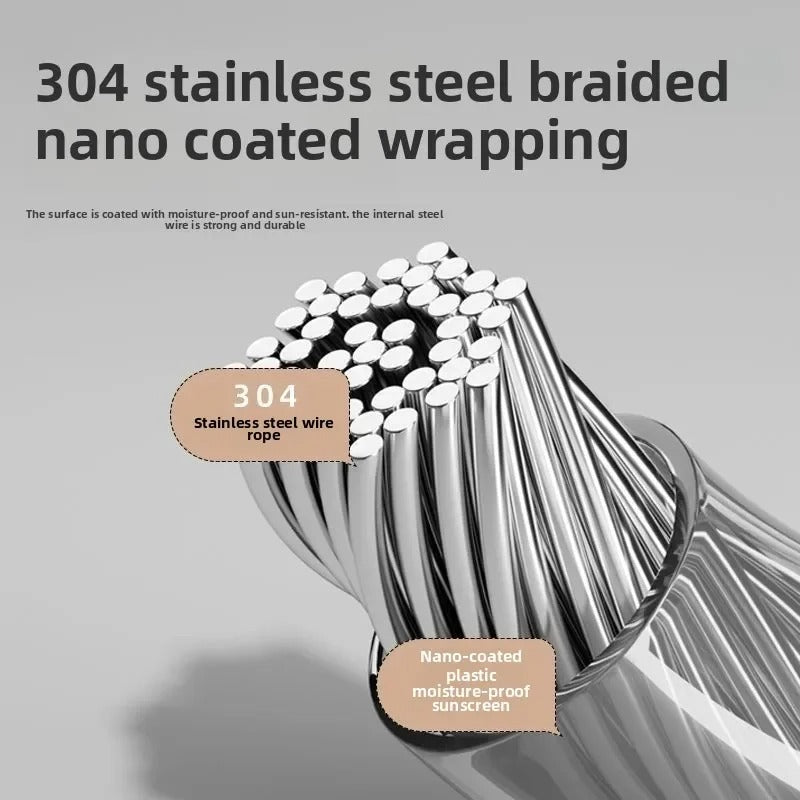 SpaceLine Retractable Stainless Steel Clothesline